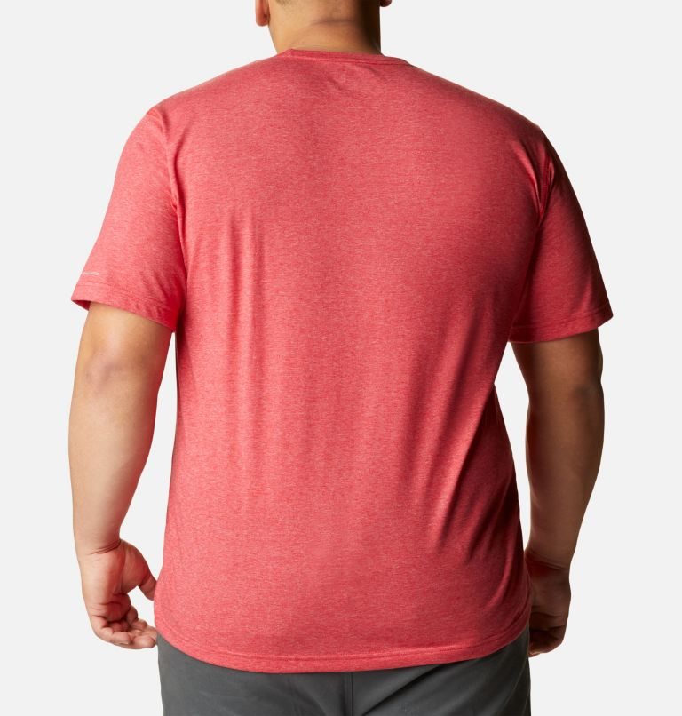 Men's Columbia Thistletown Park Crew T Shirts Red | Plus Size CA-L65AC